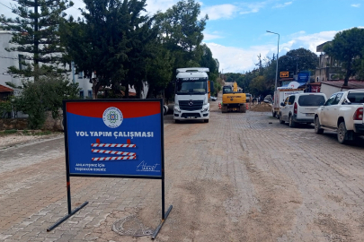 Muğla'dan Datça'nın yolları etap etap yenileniyor