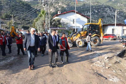 Muğla Büyükşehir'den Datça ve Ula’daki yatırımlara yerinde inceleme