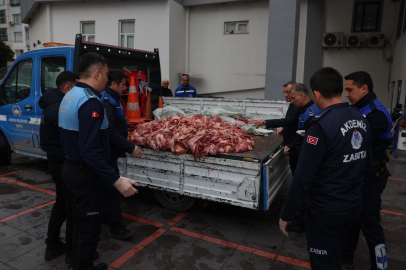 Akdeniz'de 500 Kilo Bozuk Et Ele Geçirildi