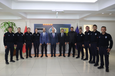 Konya'da komiserliği kazanan zabıta memurları görevde