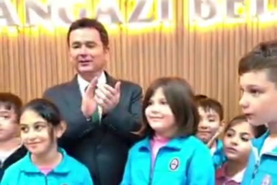 Minik Misafirler Belediye Koridorlarını Şenlendirdi