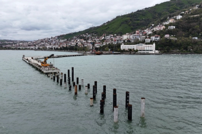 Ordu Atatürk Rıhtımı’nda çalışmalar adım adım ilerliyor