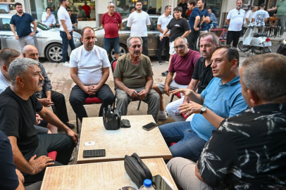 Başkan Eşki’den Çamdibi’nde esnaf turu