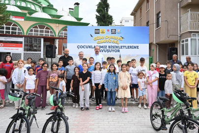 Konya'da çocuklar bisikletlerine 'güle oynaya' kavuşuyor
