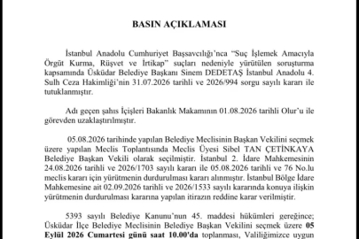 Üsküdar’da başkan vekilliği seçiminin tarihi belli oldu